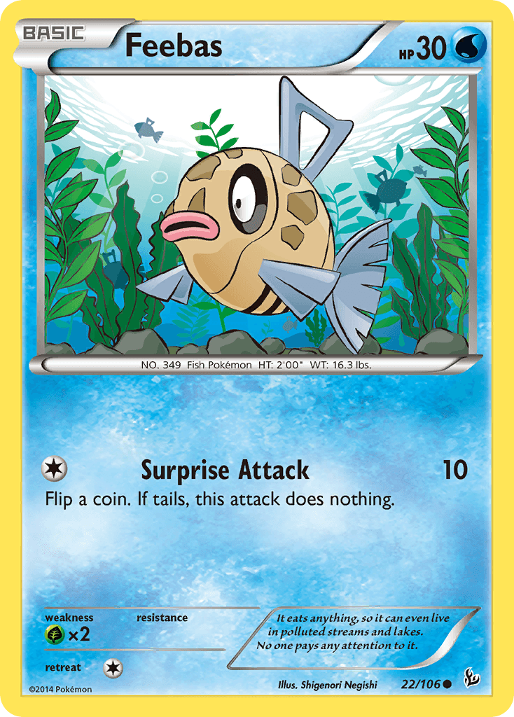 Feebas Pokémon card