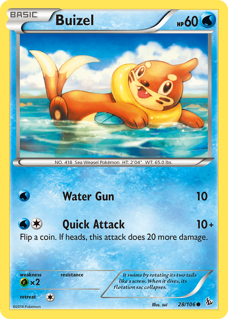 Buizel Pokémon card