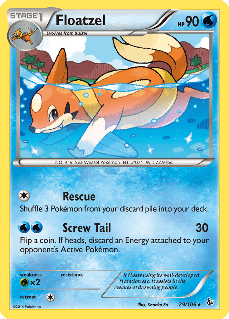 Floatzel Pokémon card