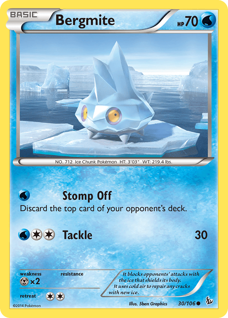 Bergmite Pokémon card