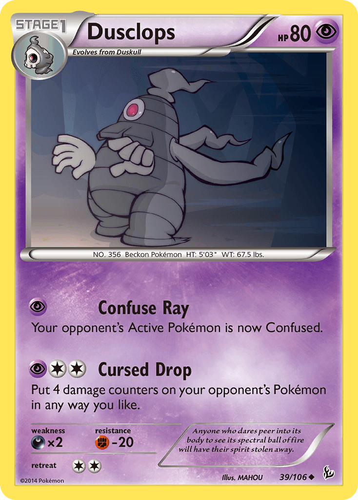 Dusclops Pokémon card