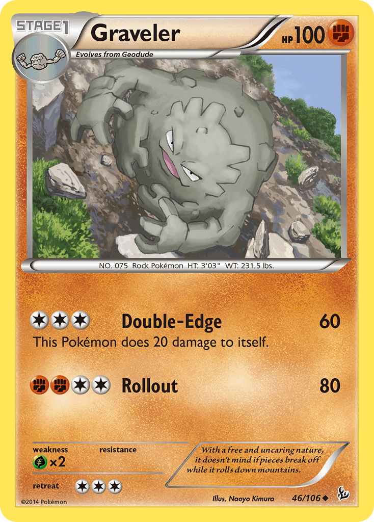 Graveler Pokémon card