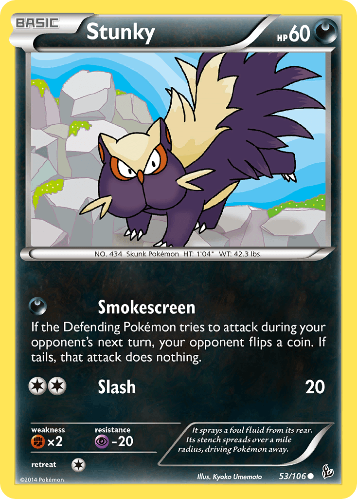 Stunky Pokémon card