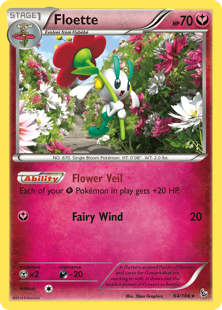 Floette Pokémon card