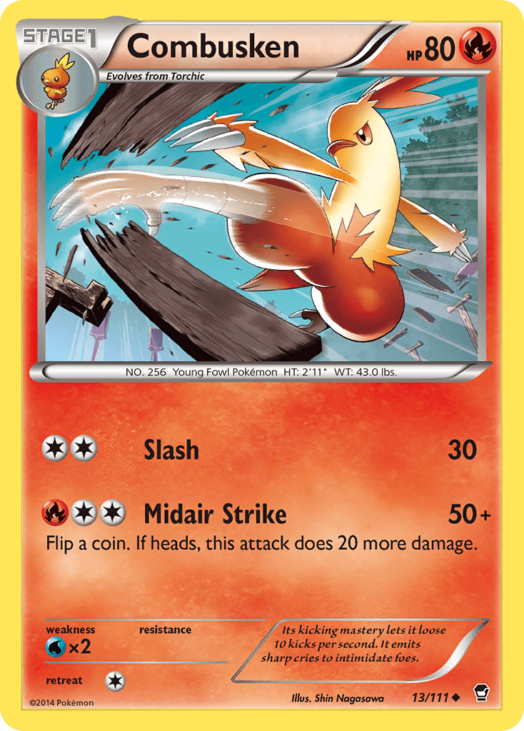 Combusken Pokémon card