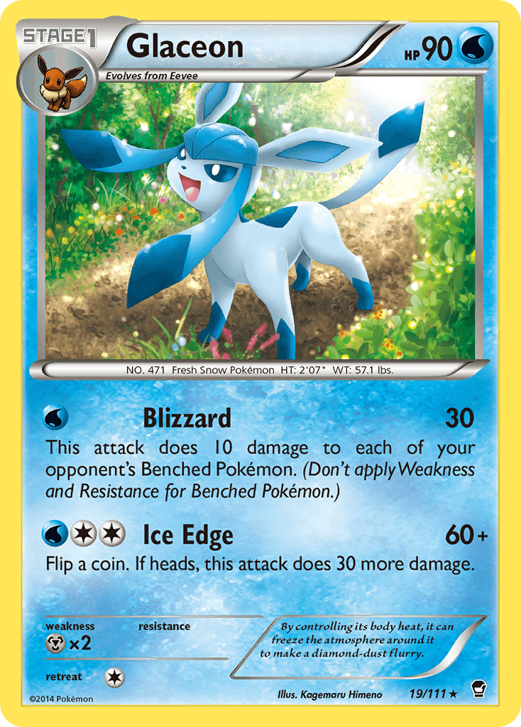 Glaceon Pokémon card