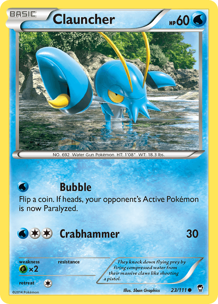 Clauncher Pokémon card