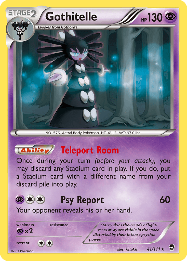 Gothitelle Pokémon card