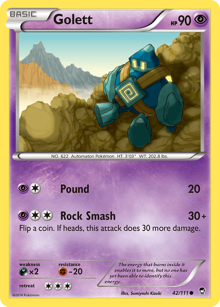 Golett Pokémon card