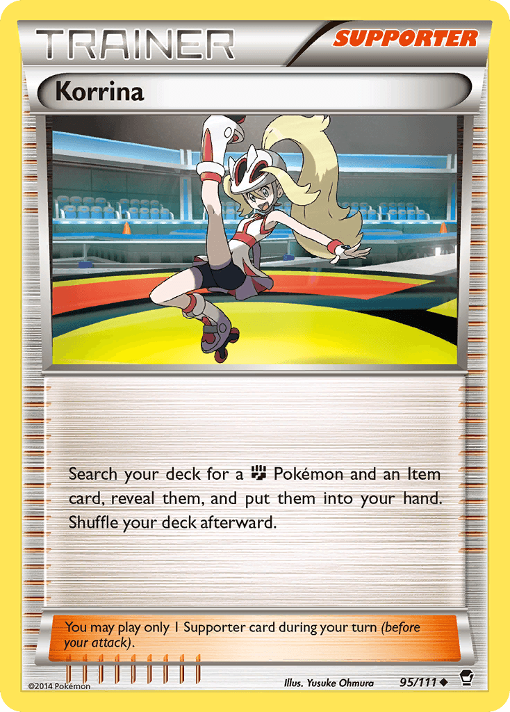 Korrina Pokémon card