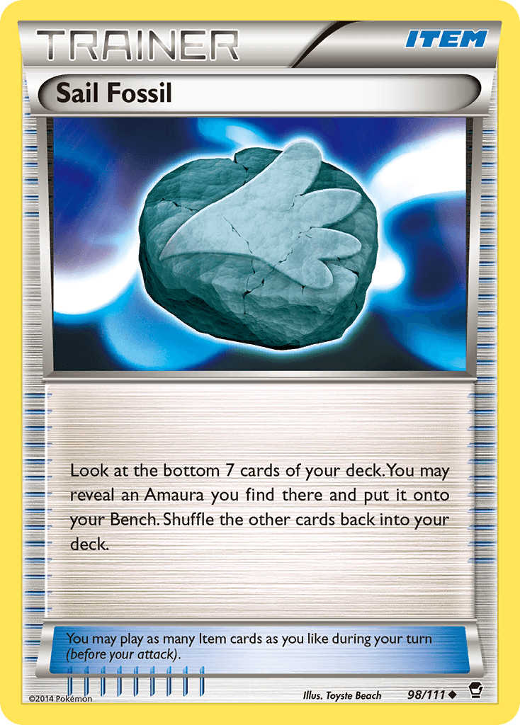 Sail Fossil Pokémon card