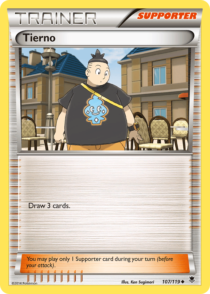 Tierno Pokémon card