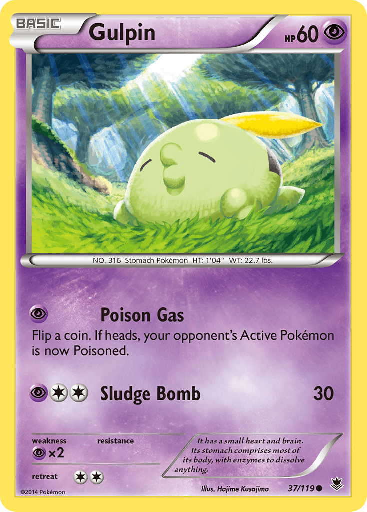 Gulpin Pokémon card