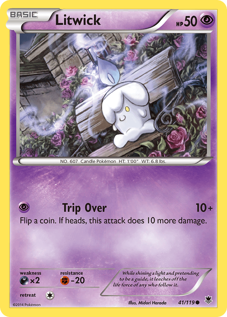 Litwick Pokémon card