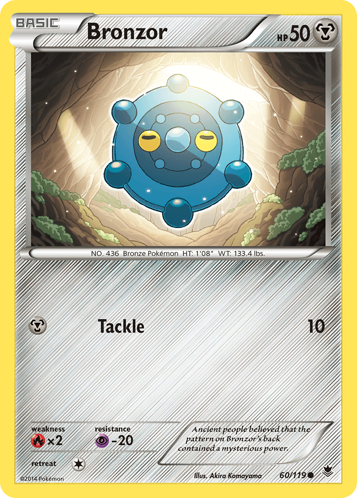 Bronzor Pokémon card
