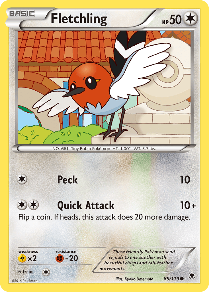 Fletchling Pokémon card