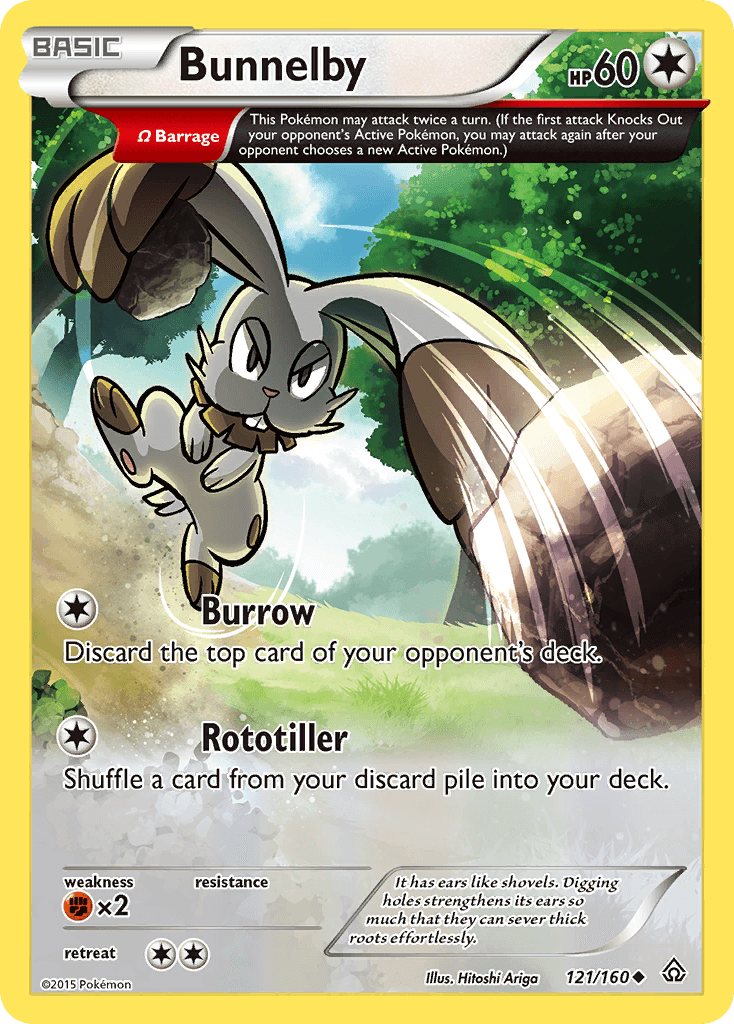 Bunnelby Pokémon card