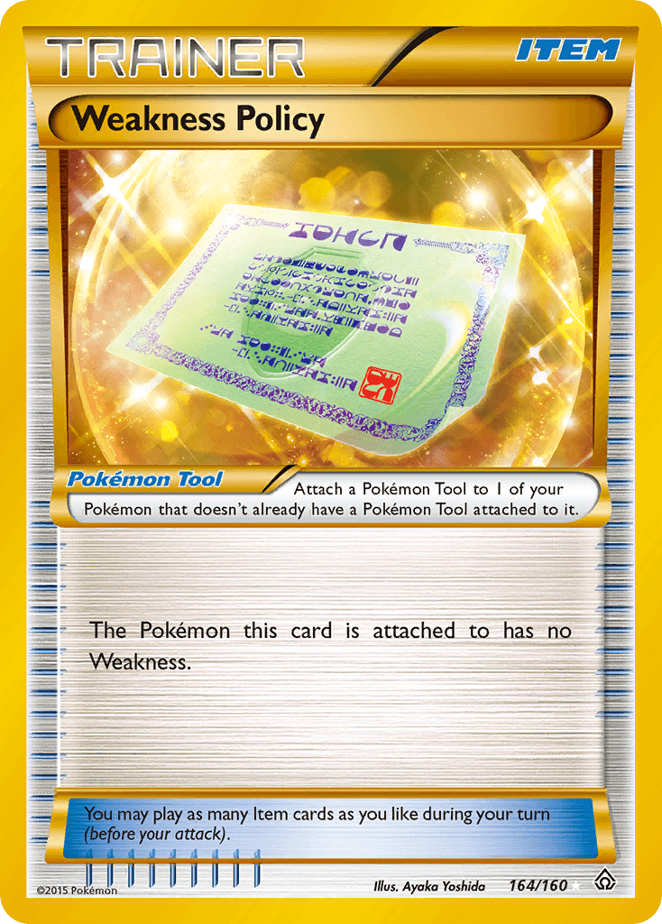 Weakness Policy Pokémon card