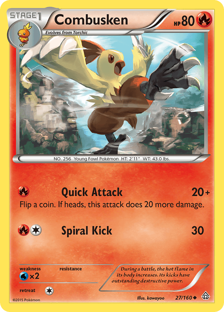 Combusken Pokémon card