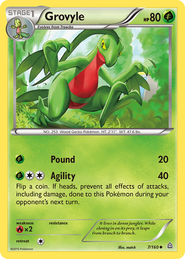 Grovyle Pokémon card