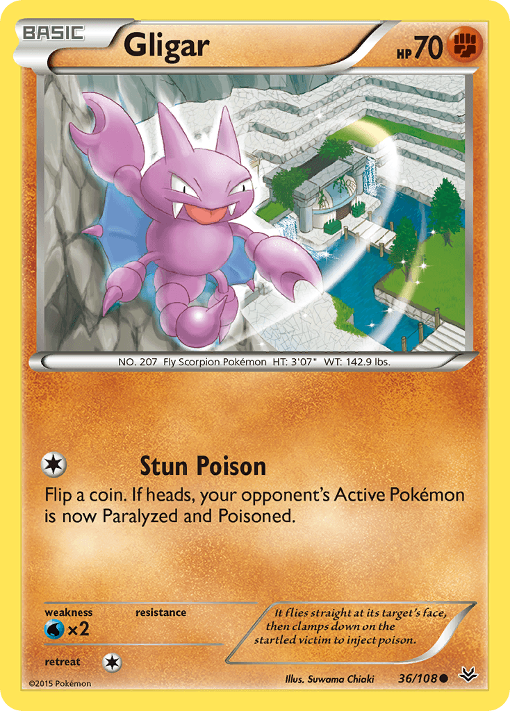 Gligar Pokémon card