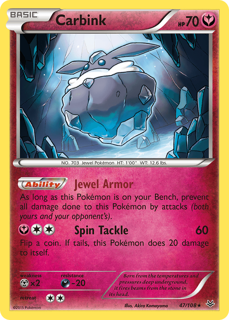 Carbink Pokémon card