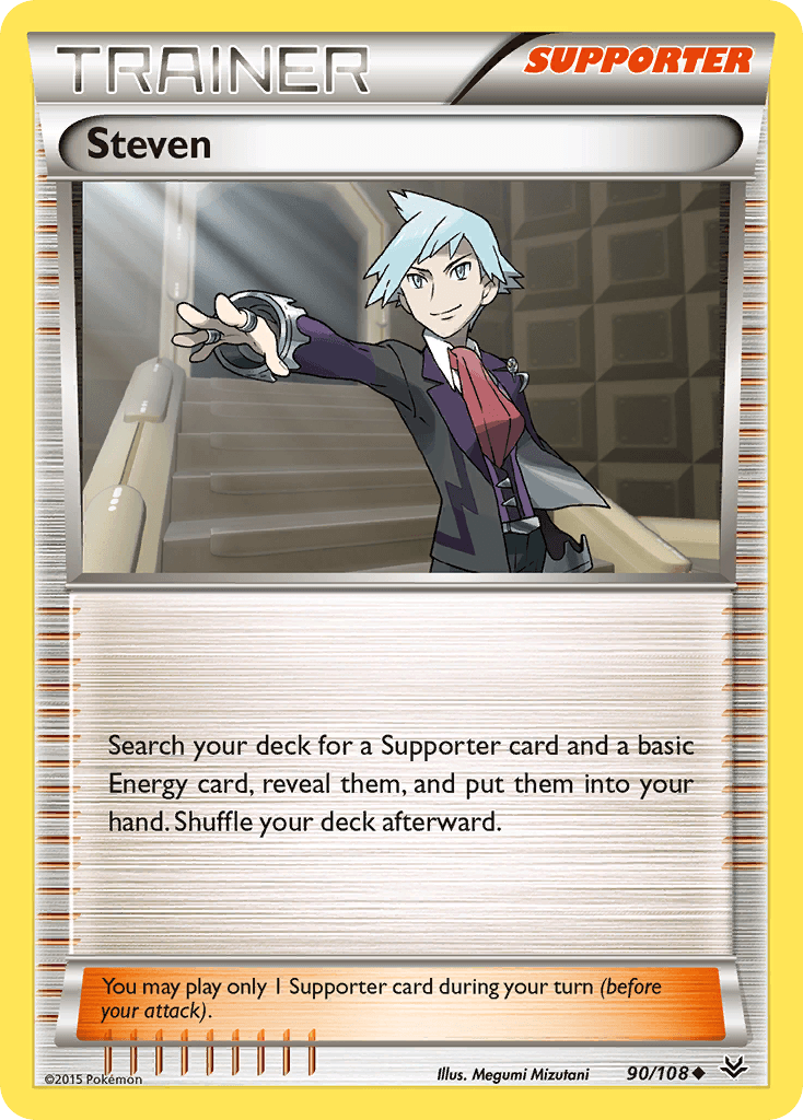 Steven Pokémon card