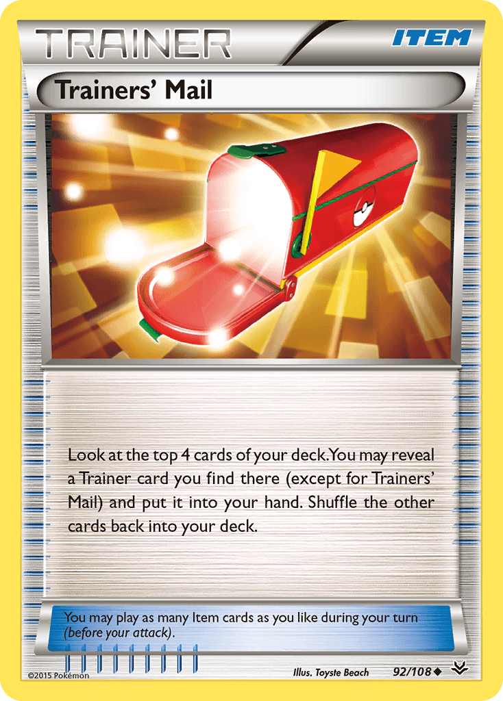 Trainers' Mail Pokémon card