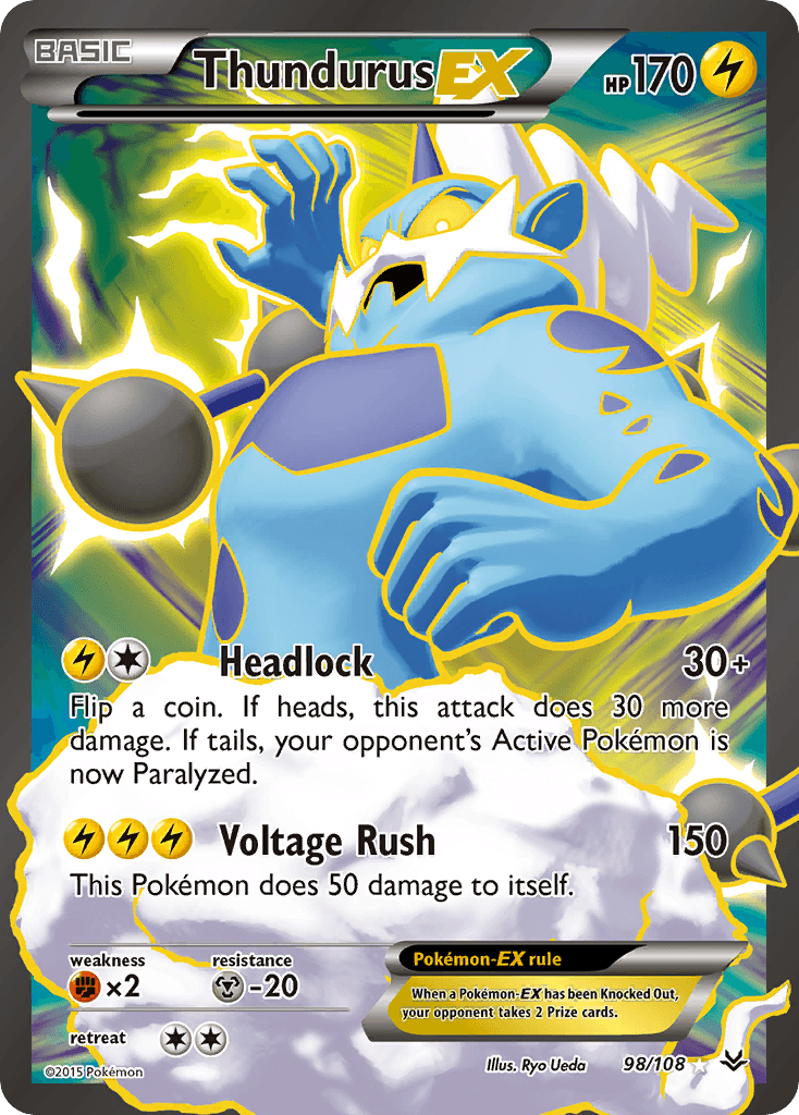 Thundurus-EX Pokémon card