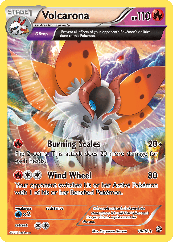 Volcarona Pokémon card