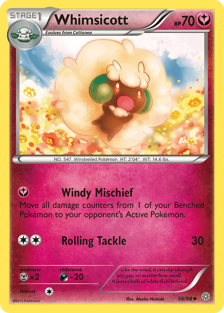 Whimsicott Pokémon card