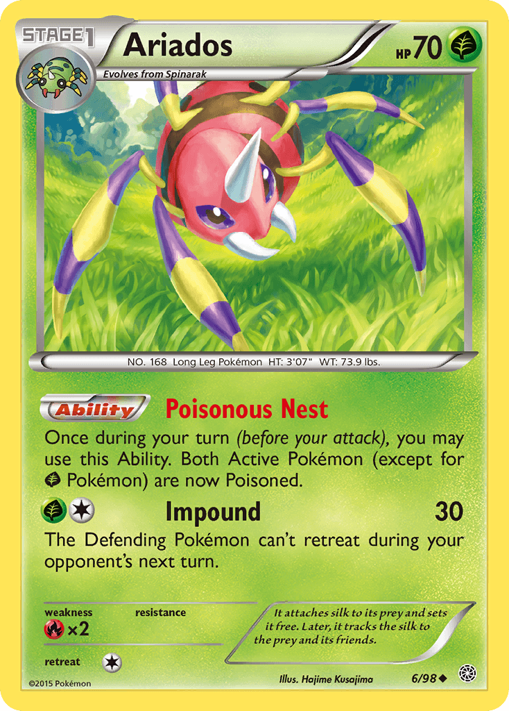 Ariados Pokémon card