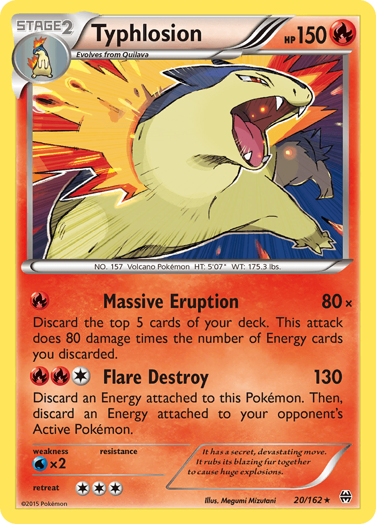 Typhlosion Pokémon card