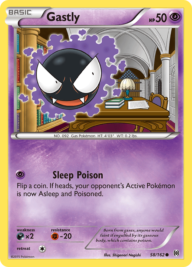 Gastly Pokémon card