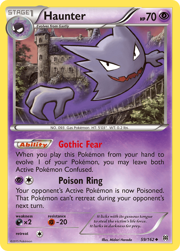 Haunter Pokémon card