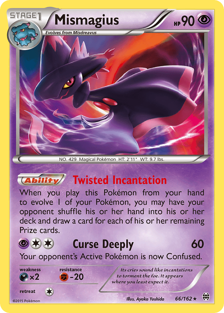 Mismagius Pokémon card