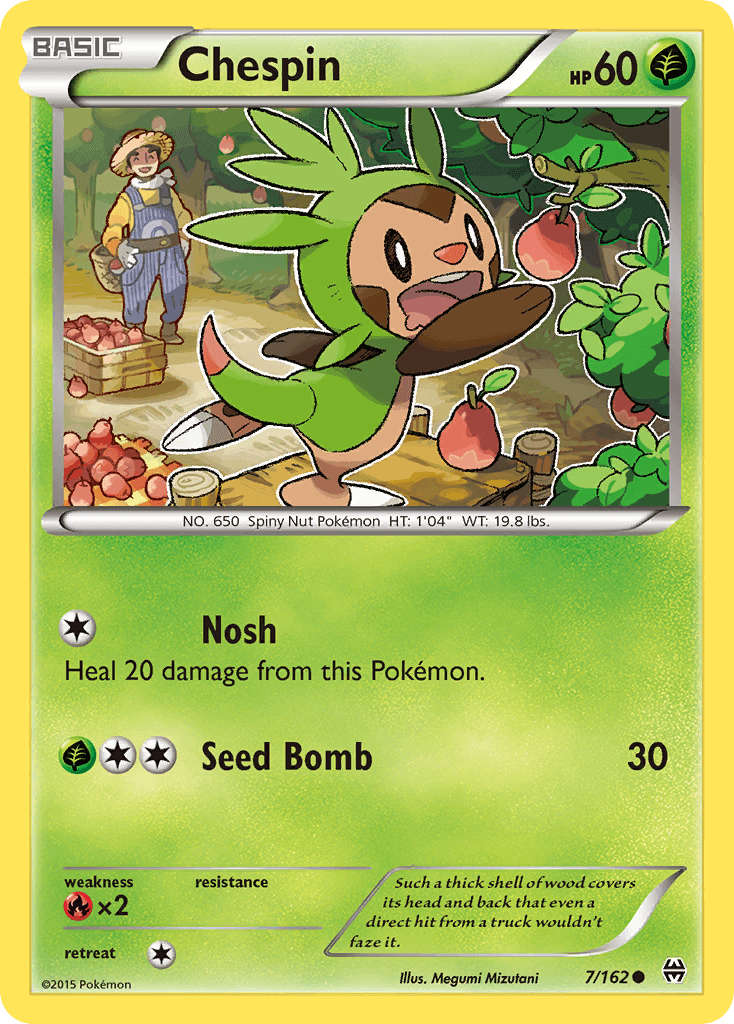 Chespin Pokémon card