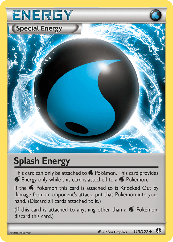 Splash Energy Pokémon card