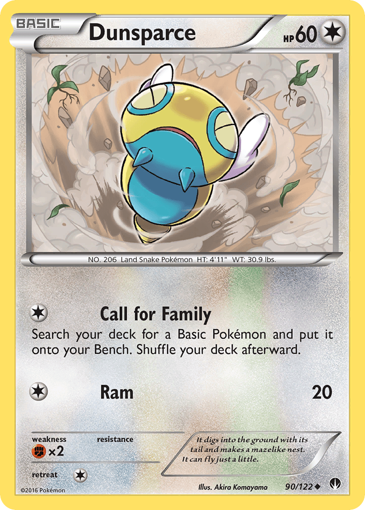 Dunsparce Pokémon card