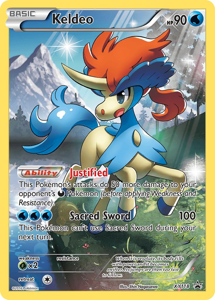 Keldeo Pokémon card