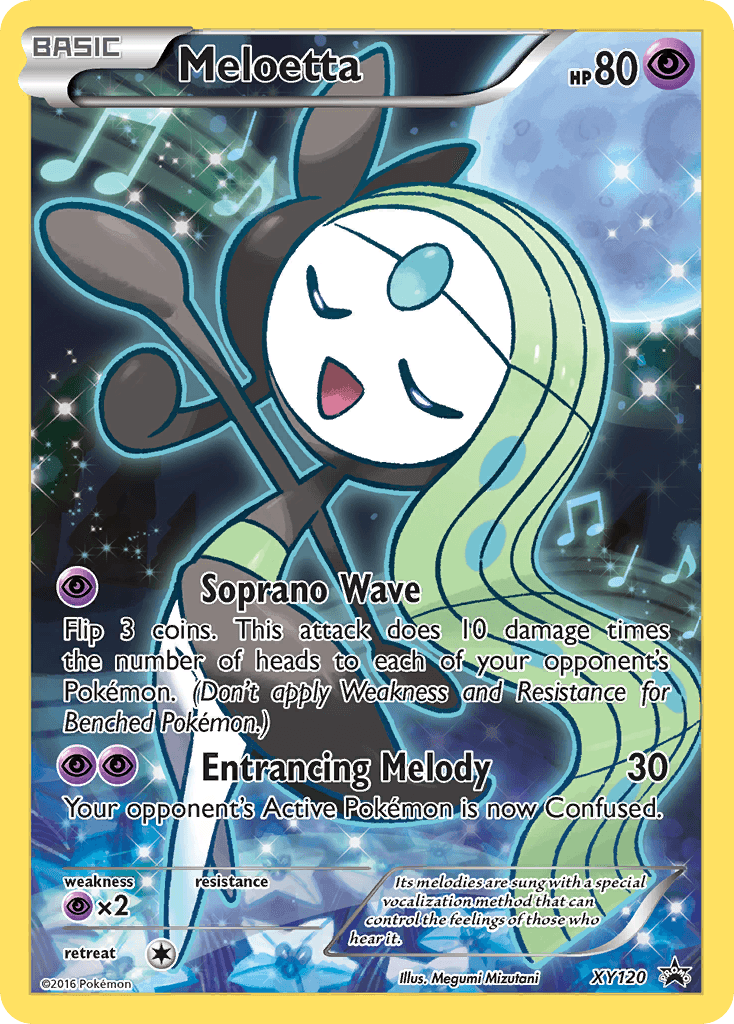 Meloetta Pokémon card