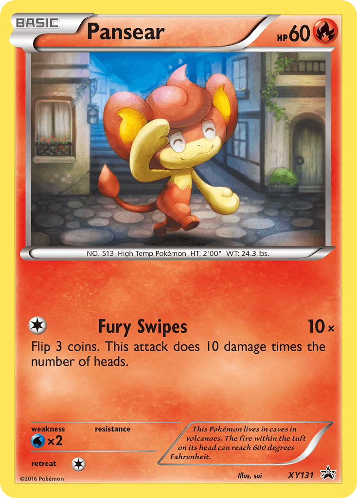 Pansear Pokémon card