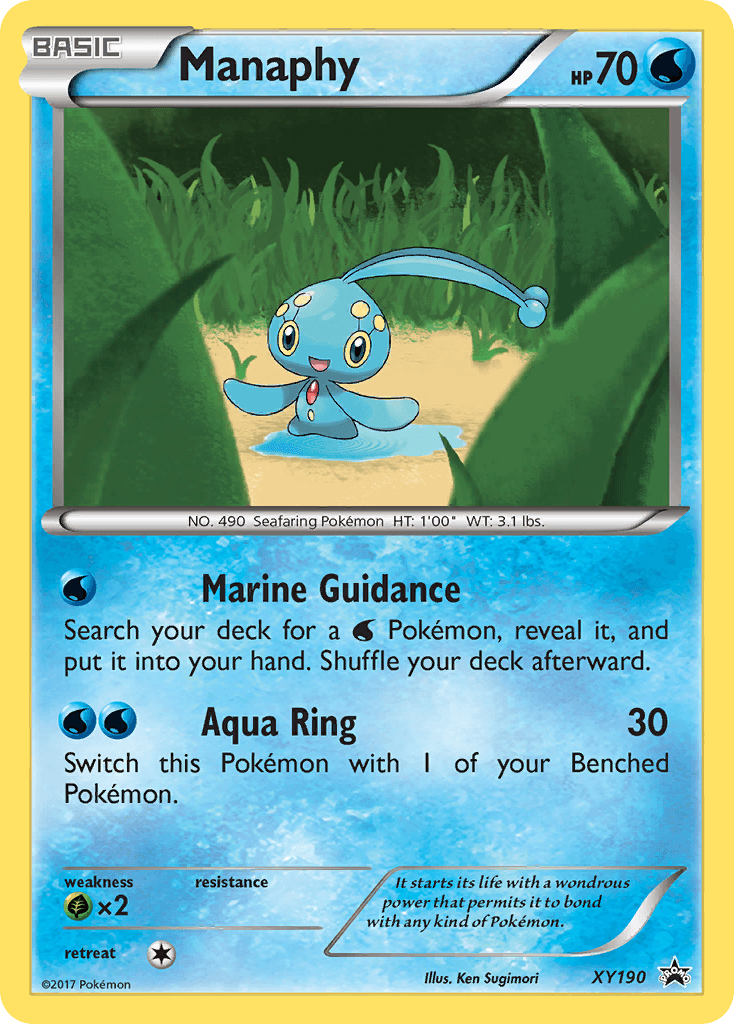 Manaphy Pokémon card