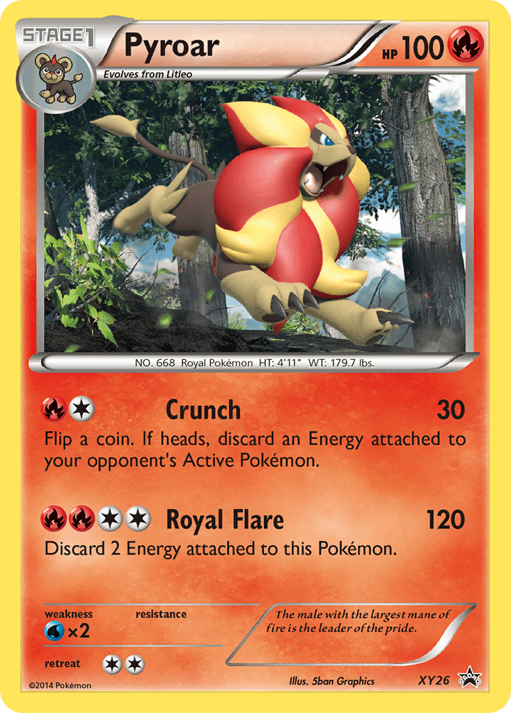 Pyroar Pokémon card