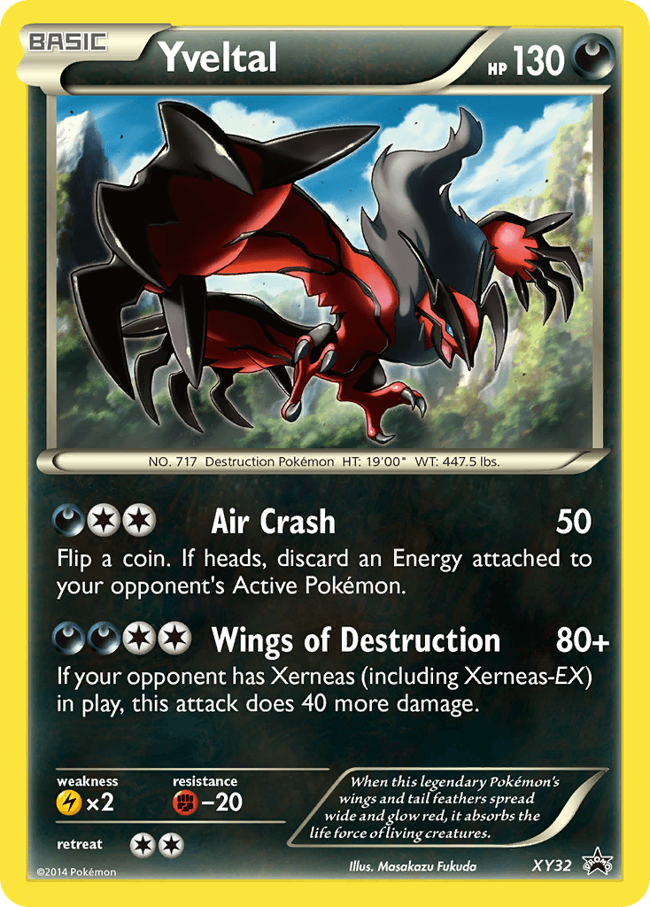 Yveltal Pokémon card