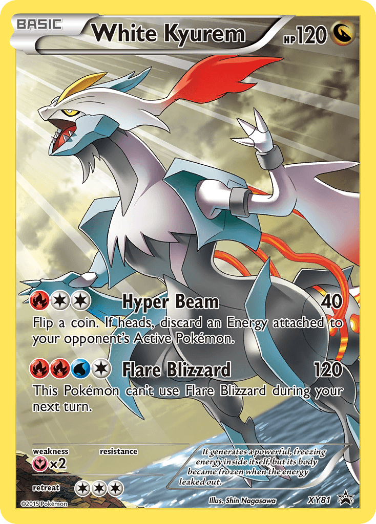 White Kyurem Pokémon card