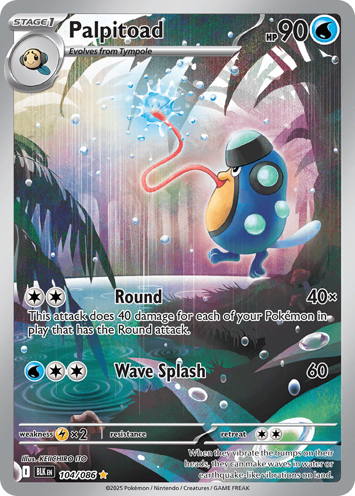 Palpitoad Pokémon card