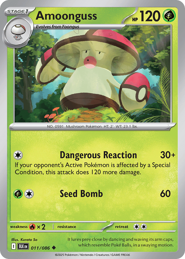 Amoonguss Pokémon card