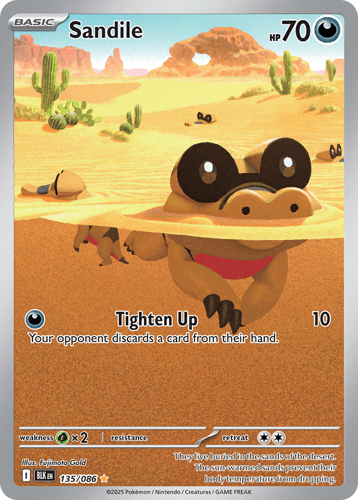 Sandile Pokémon card