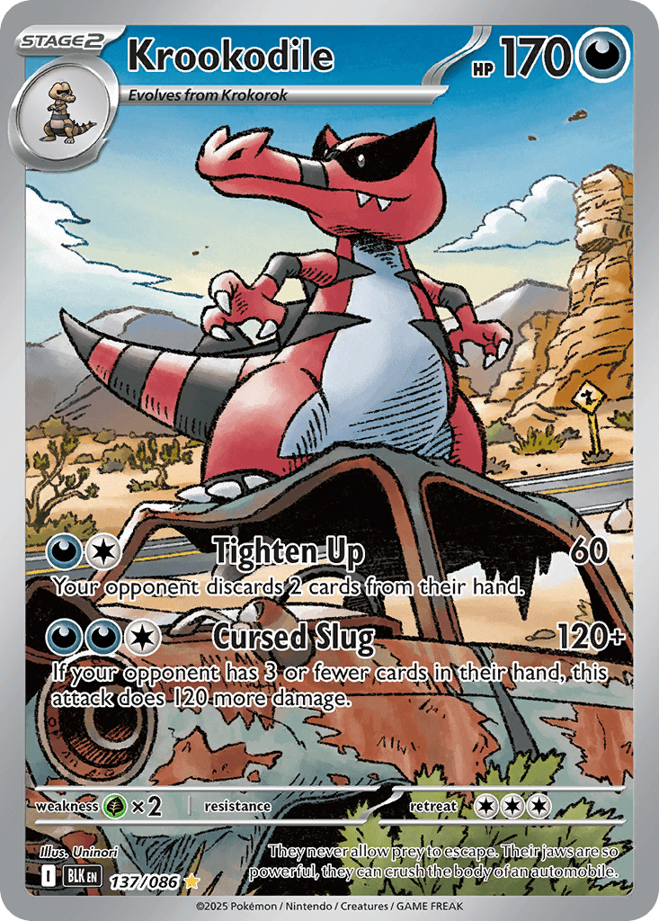 Krookodile Pokémon card